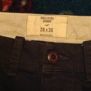 Men's Hollister Skinny Moss Green Chino Pants